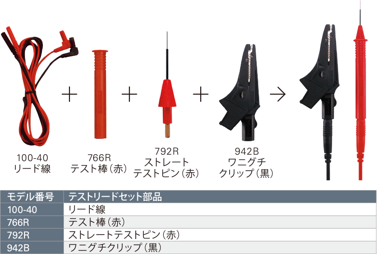 100-62 テストリードセット｜カイセ株式会社｜自動車整備用計測器