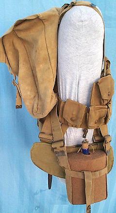 海軍血兵部発行 軍事郵便八枚組 Pattern 1908 Web Equipment