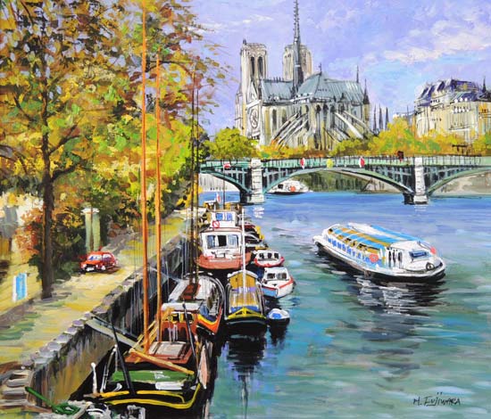 送料無料】 絵画 油絵「 セーヌ河畔」真筆 2025年最新】Yahoo