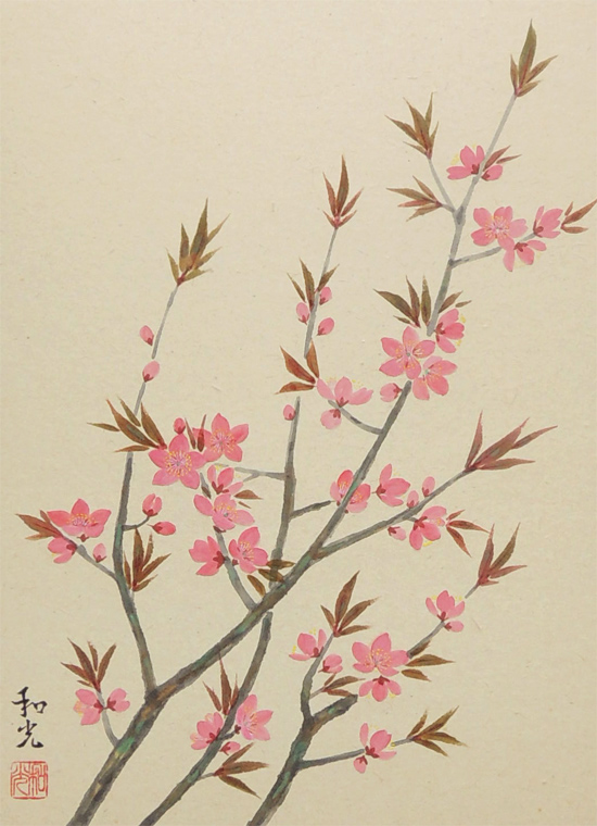 ♥中国製 掛軸 【春夜桃季園】 掛け軸 ♥中国製 掛軸 【春夜桃季園