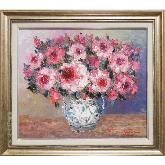 吉田正雄先生の油絵、南国の女、アンティーク Drawing ホビー・楽器