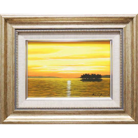 油彩画 「 瀬戸内を望む 」 原画 F6号 【公式通販】