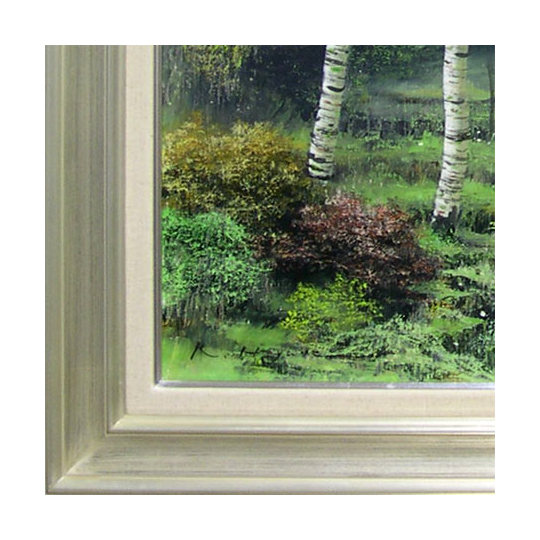 絵画 油絵 白樺林 F20号 （早瀬遼） 送料無料 【肉筆】【油絵】【日本