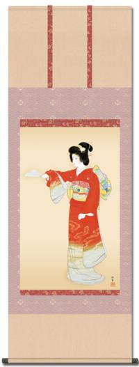 上村松園 序の舞（名画複製画） 尺五 特別価格 日本製 大観 玉堂 松園
