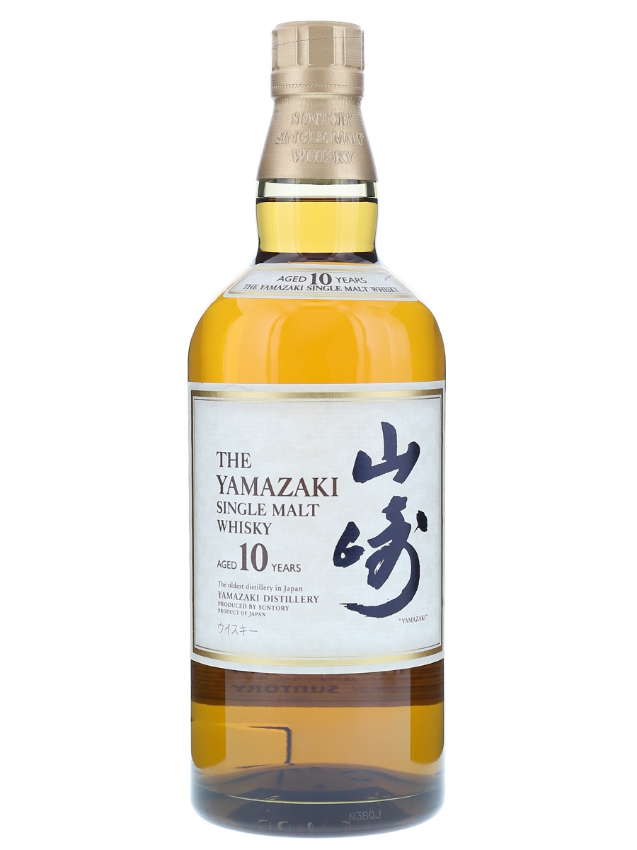 山崎 10年 シングル モルト 白ラベル 700ml / 40% - 歌舞伎ウイスキー