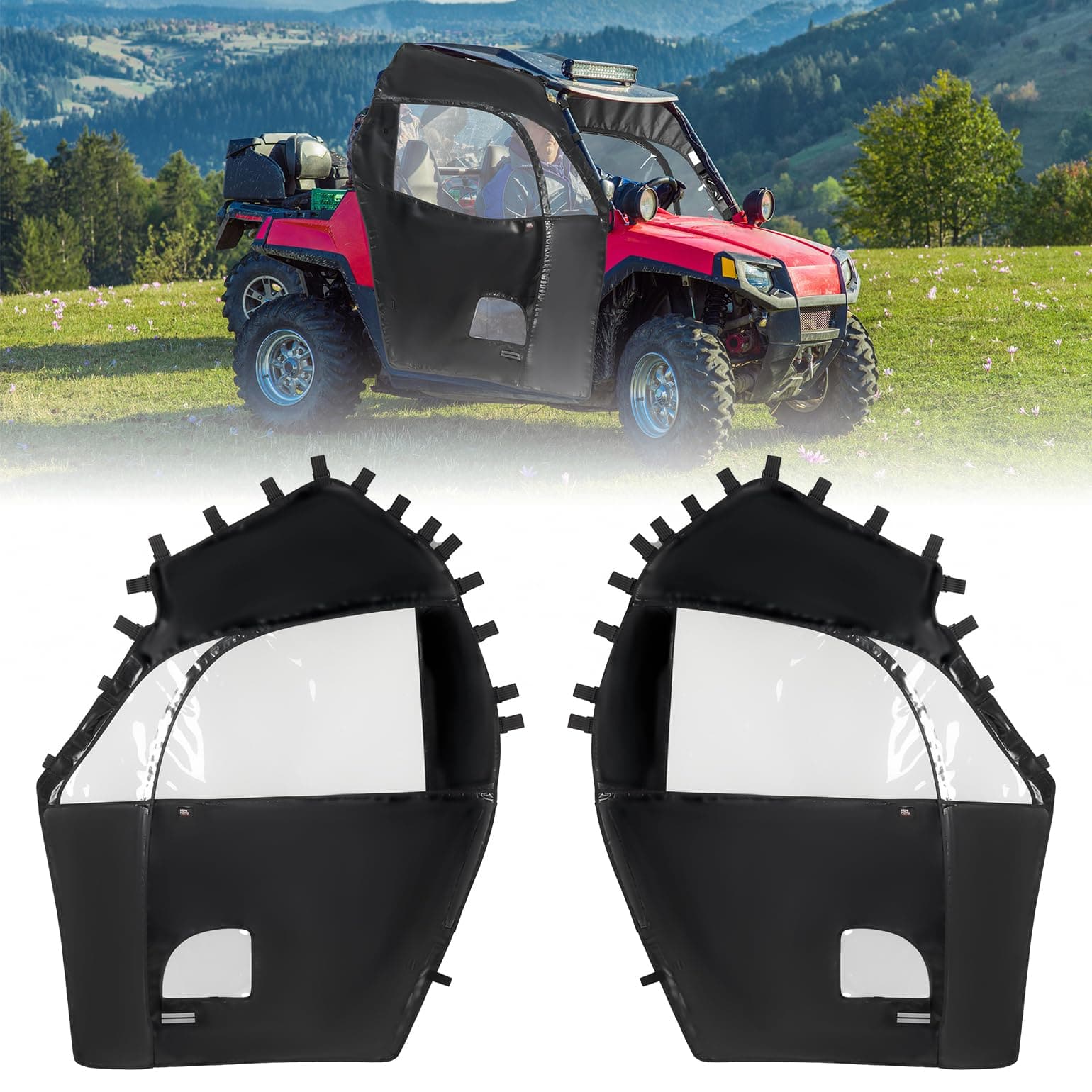 UTV Soft Cab Enclosure for RZR 570/Trail 570/800/S 800/900 – Kemimoto