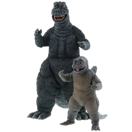 東宝30cmシリーズ ゴジラ1967 ミニラ2体付き 少年リック限定 エクス