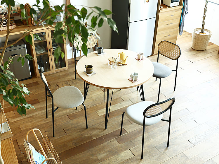 はるさん専用】リーサボー ナチュラル木製円形テーブル 105cm 【公式通販】