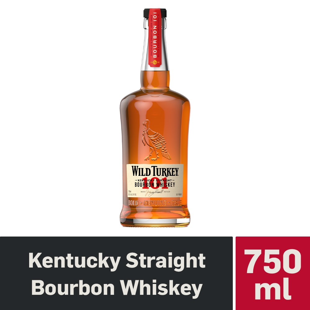 Wild Turkey 101 Kentucky Straight Bourbon Whiskey, 750 ml - Baker's