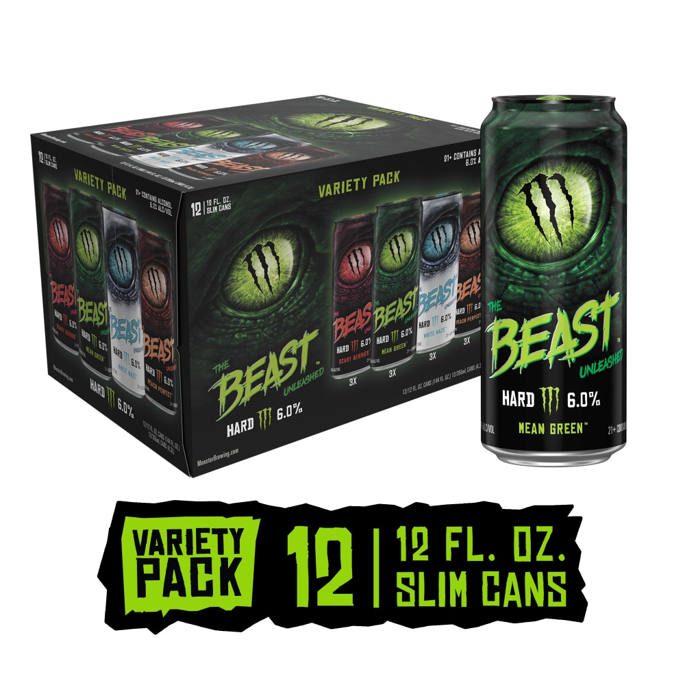 Monster The Beast™ Unleashed Flavored Hard Beverage Variety Pack
