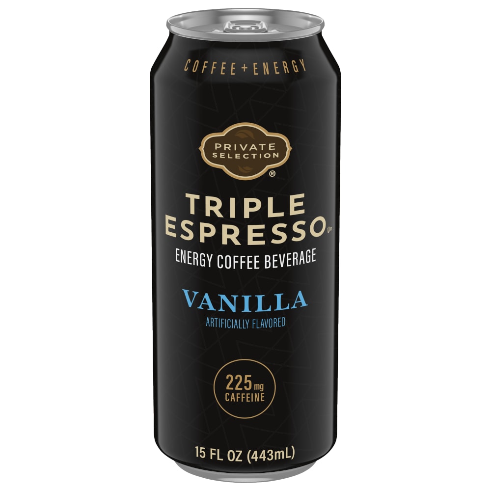 Private Selection® Vanilla Triple Espresso Energy Iced Coffee Can