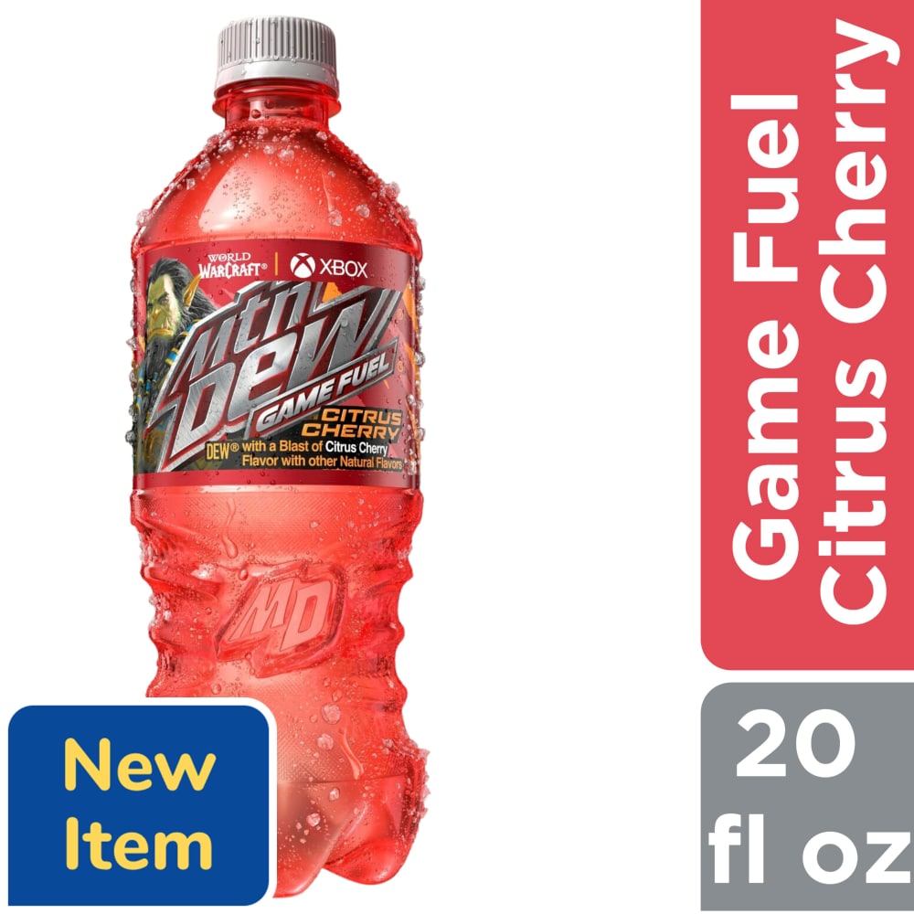 Mountain Dew® Game Fuel Citrus Cherry Soda Bottle, 20 fl oz - Kroger