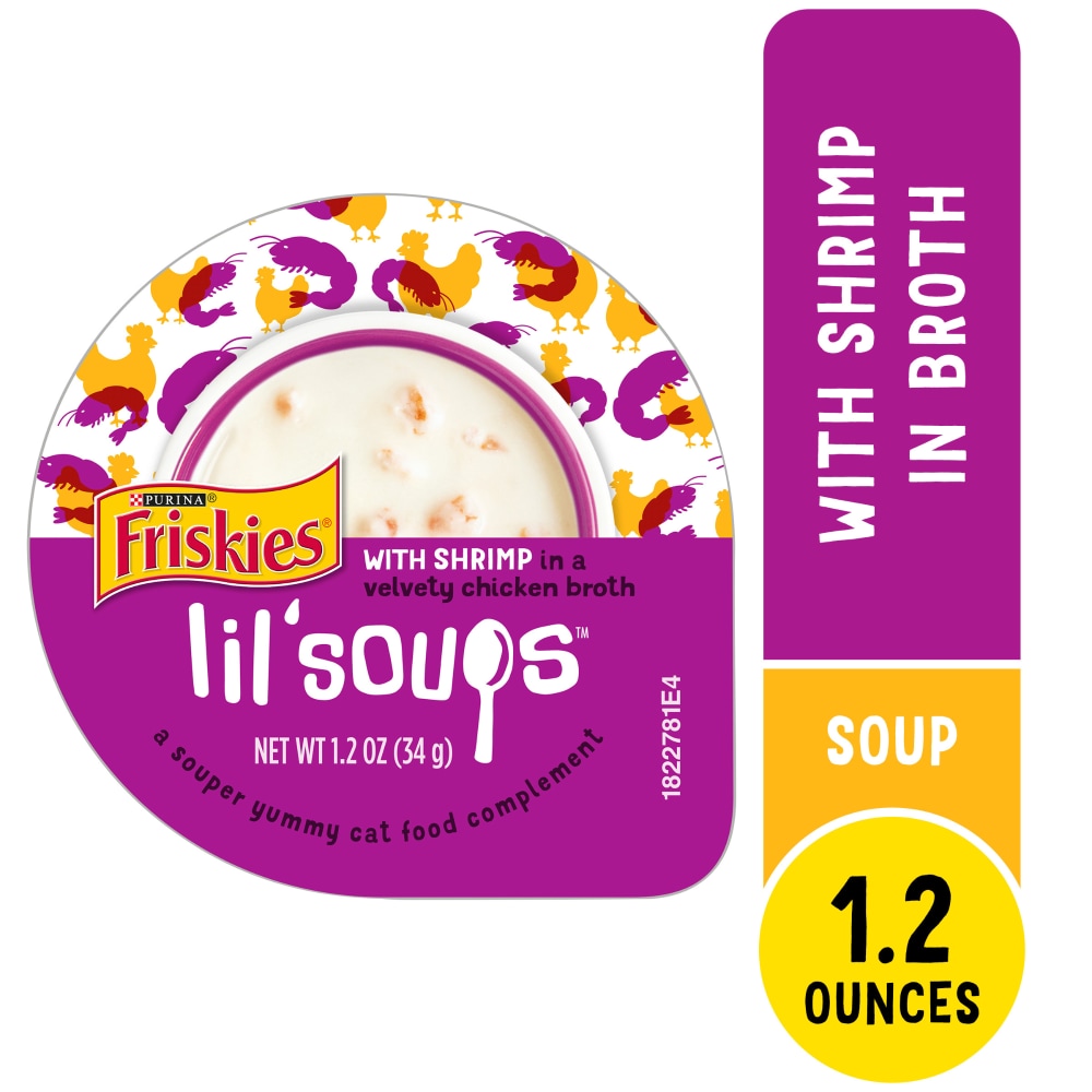 Purina Friskies Lil' Soups Natural Wet Cat Food Lickable Cat