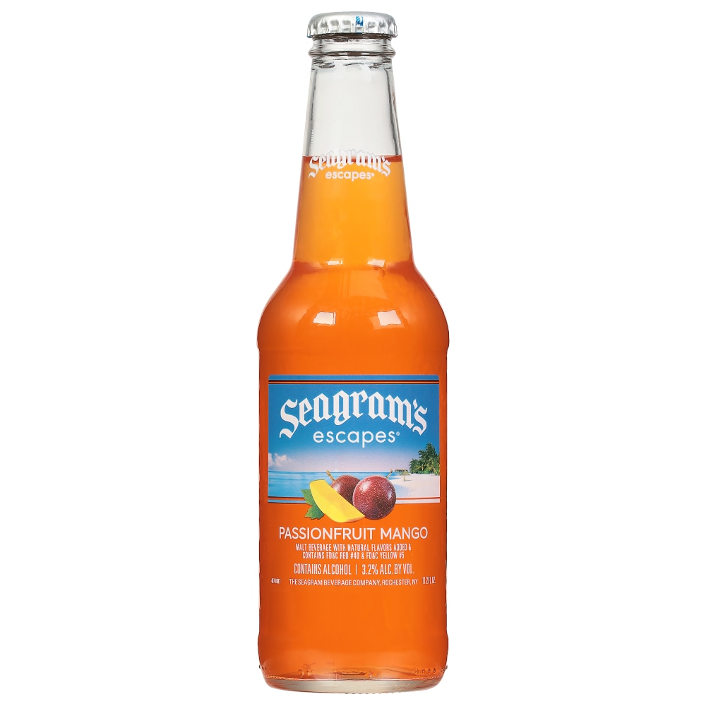 Seagram's Escapes Passionfruit Mango Cooler Single Bottle, 11.2 fl