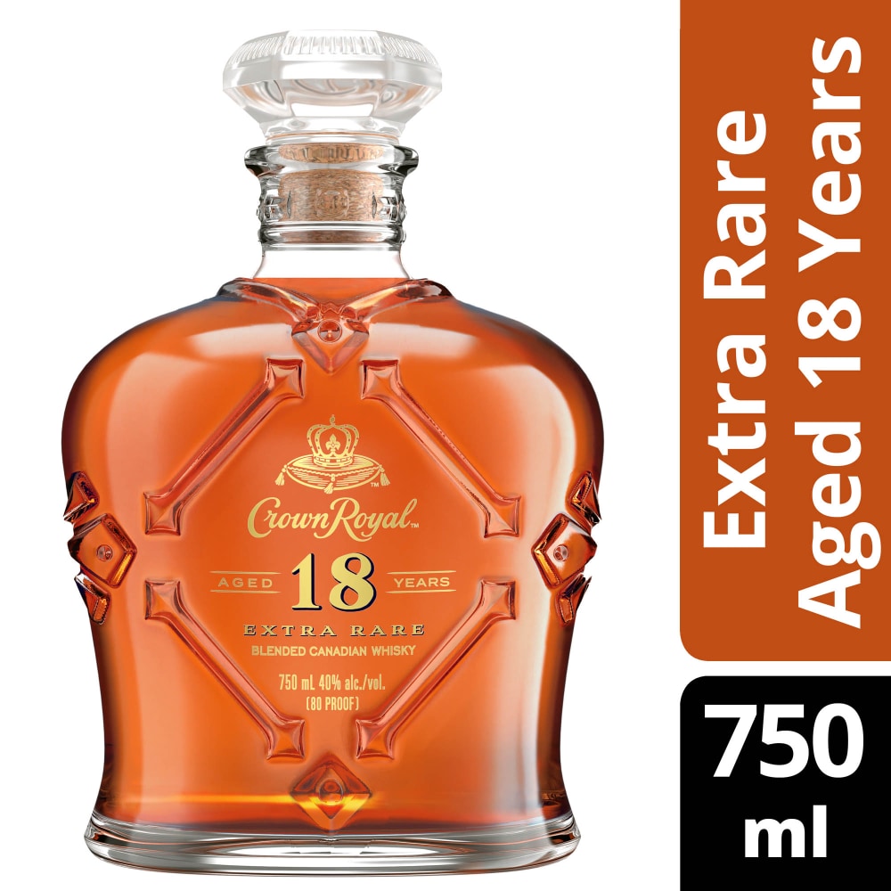 Crown Royal 18 Years Extra Rare Blended Canadian Whisky, 750 mL