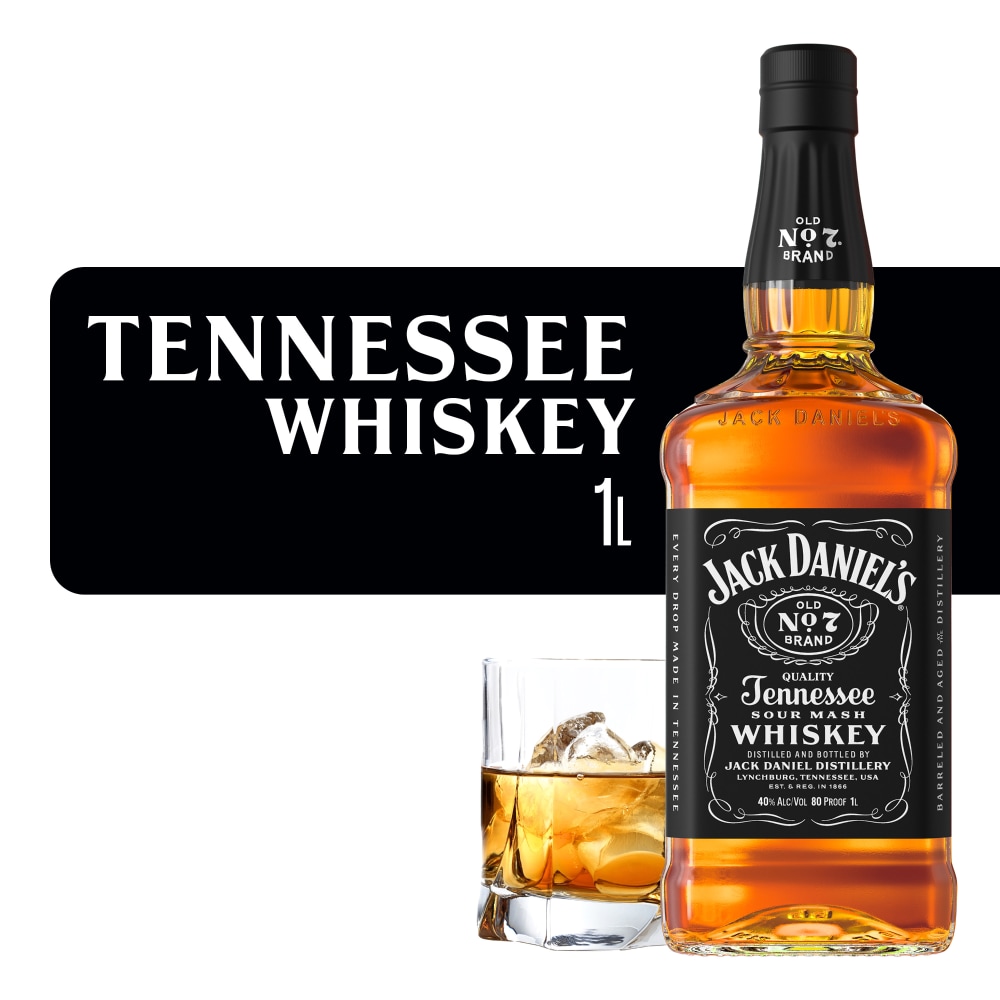 Jack Daniel's Old No. 7 Tennessee Whiskey, 1000 mL - Foods Co.