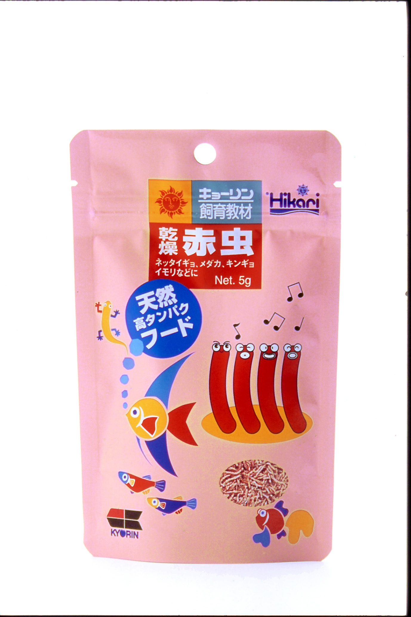 教材乾燥赤虫＜熱帯魚,金魚,メダカ,ヤゴなどの水中昆虫などに＞｜冷凍