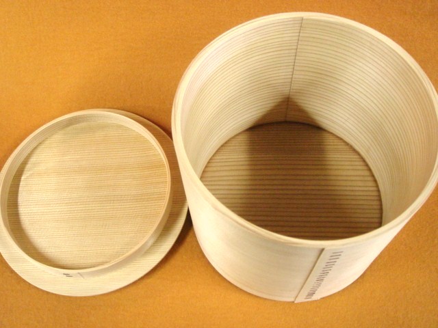 未使用 茶道具 杉木地 曲水指 綴目 煎茶道具 水差し 紙箱 未使用