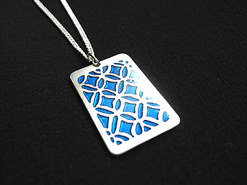 七宝焼きペンダントとシルバーアクセサリー|京都ゑり源【京都和柄