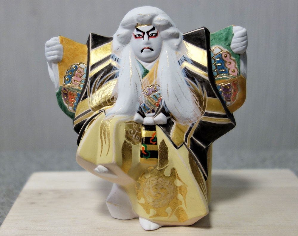 鏡獅子（桐箱付）«博多人形 歌舞伎物|博多人形のごとう