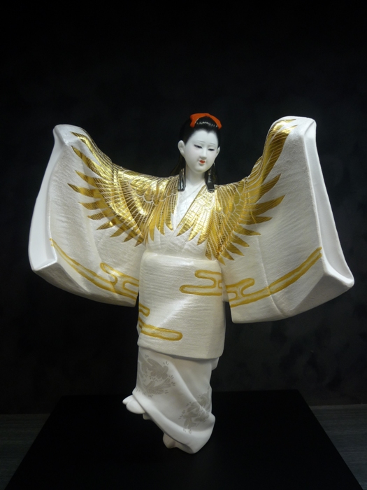 鶴«博多人形 美人物|博多人形のごとう