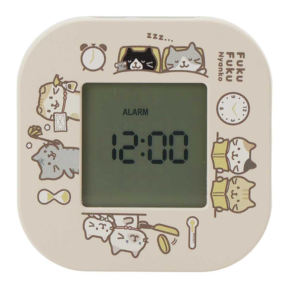 ふくふくにゃんこ デジタル回転クロック ver.② – HAPiNS online shop