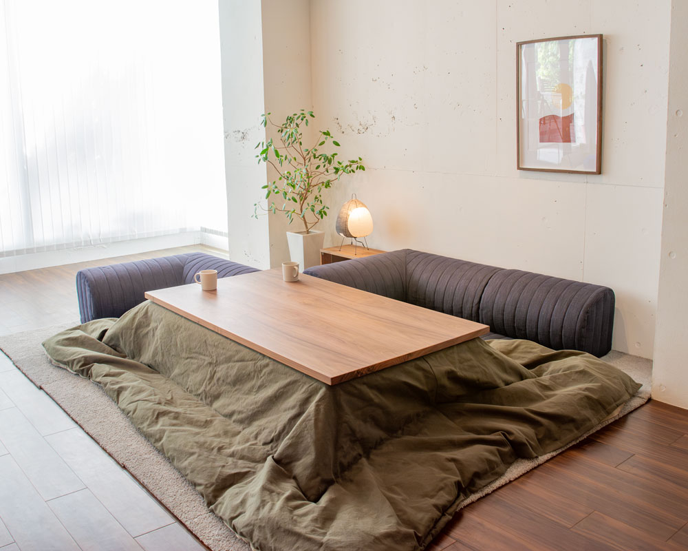 unico ウニコ METTE(メッテ) ウォールナットコタツテーブルW1050 unico