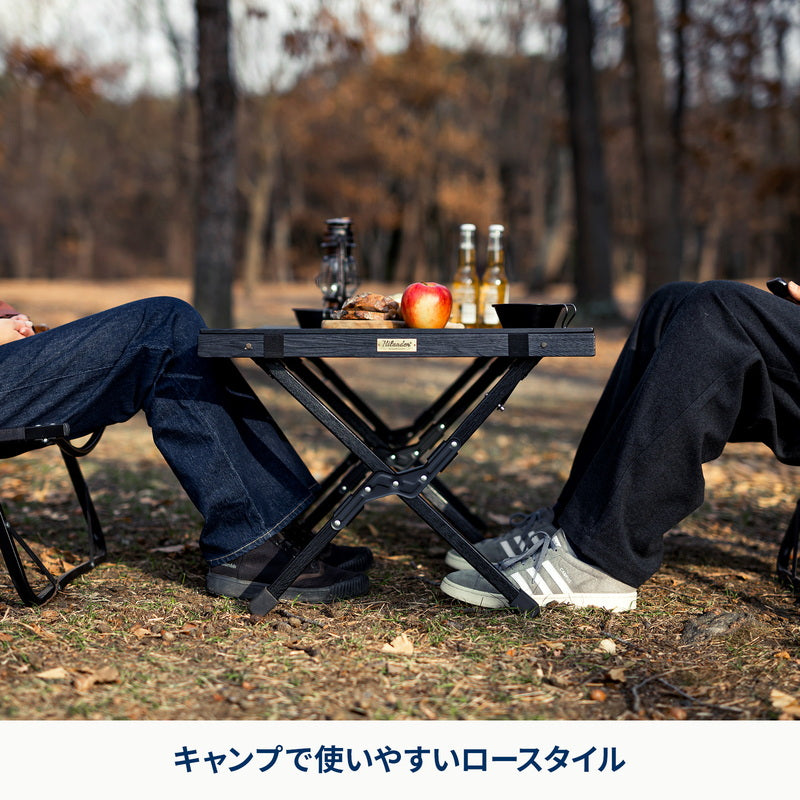 グラインドロッヂ 生刷り ウッドロールトップテーブル 送料