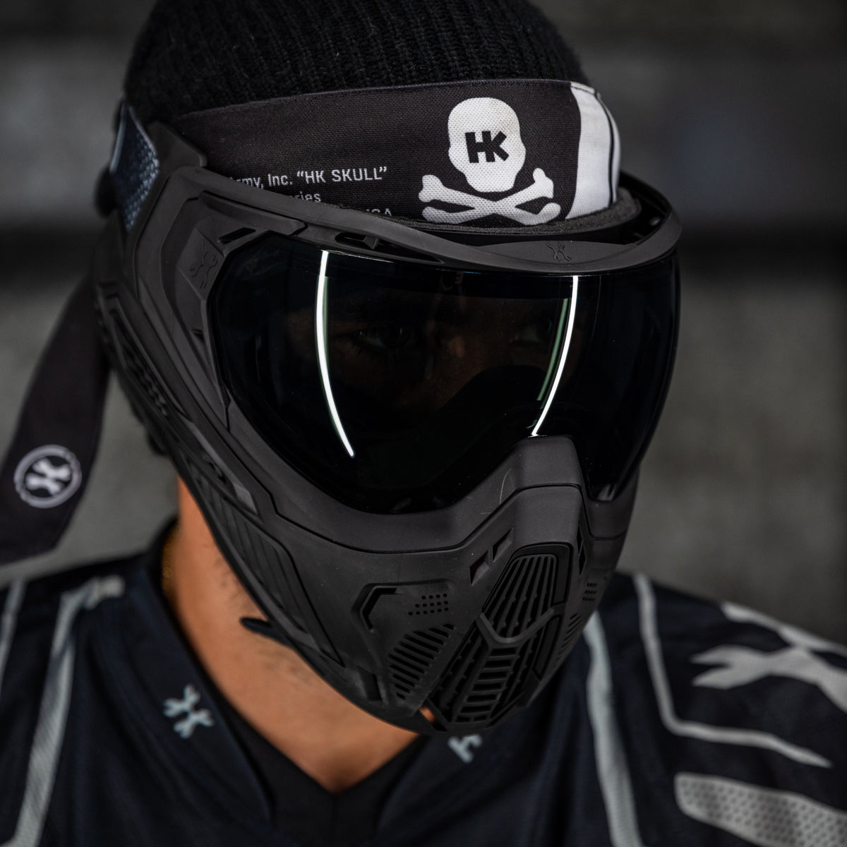 SLR Paintball Goggle - Midnight (Black/Black) Smoke Lens | HK Army