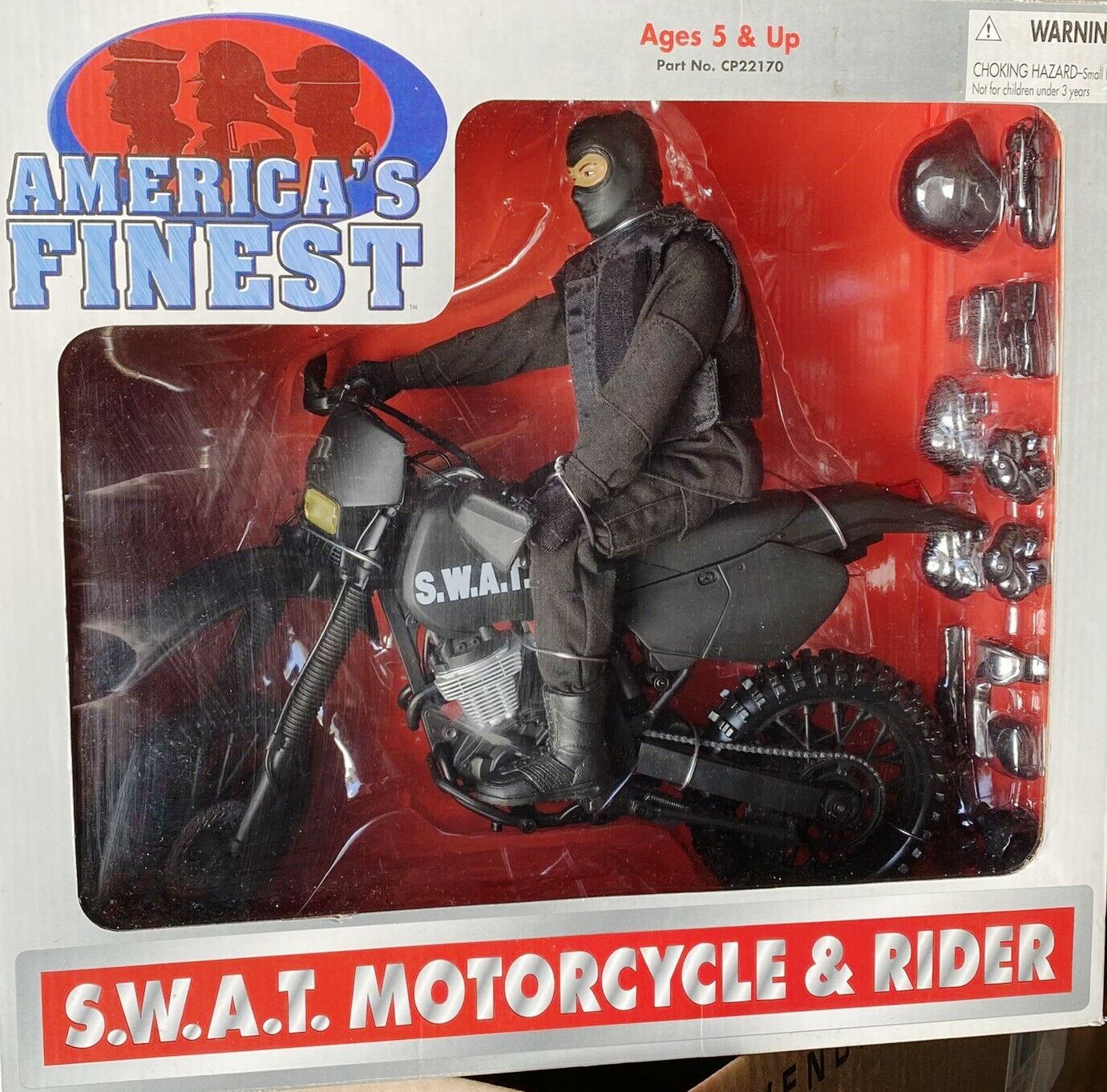 America's Finest SWAT Motorcycle & Rider 12-inch figure 21st