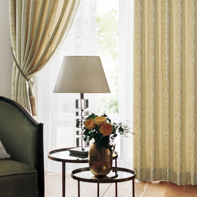 アールヌーボー風のクラシックなカーテン フレディ（D-1198)｜カーテン