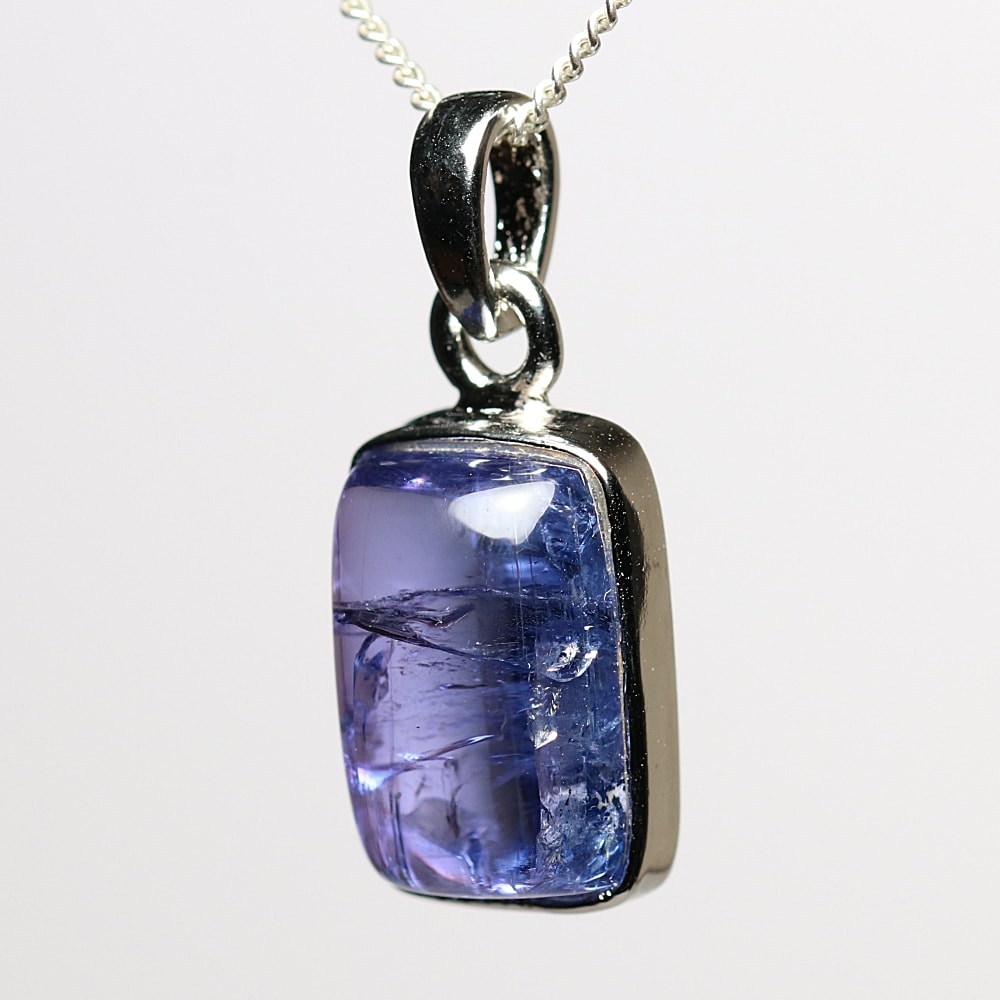 トップクォリティ] 宝石質タンザナイトペンダントトップ（シルバー925