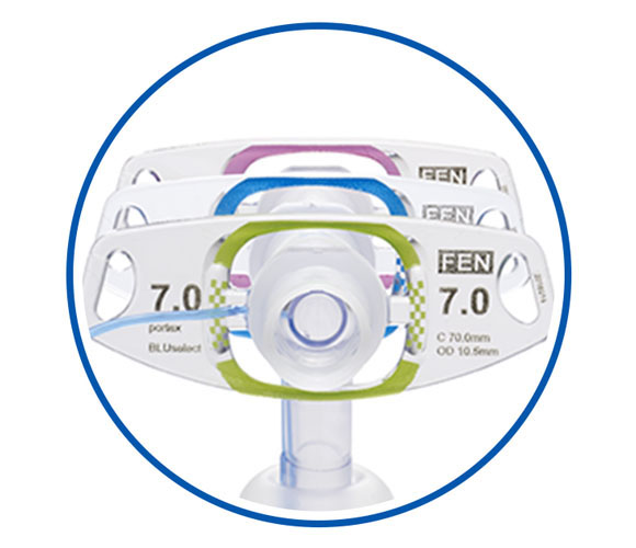 BLUセレクト™ 気管切開チューブ | ICU Medical