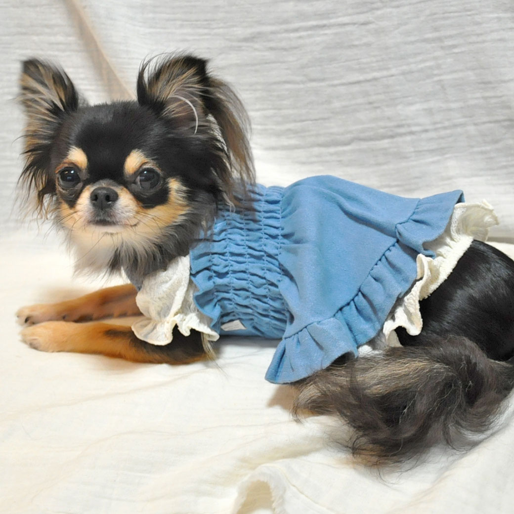 No.31 ハンドメイド犬服 フリル付きハイネックカットソー 楽天市場