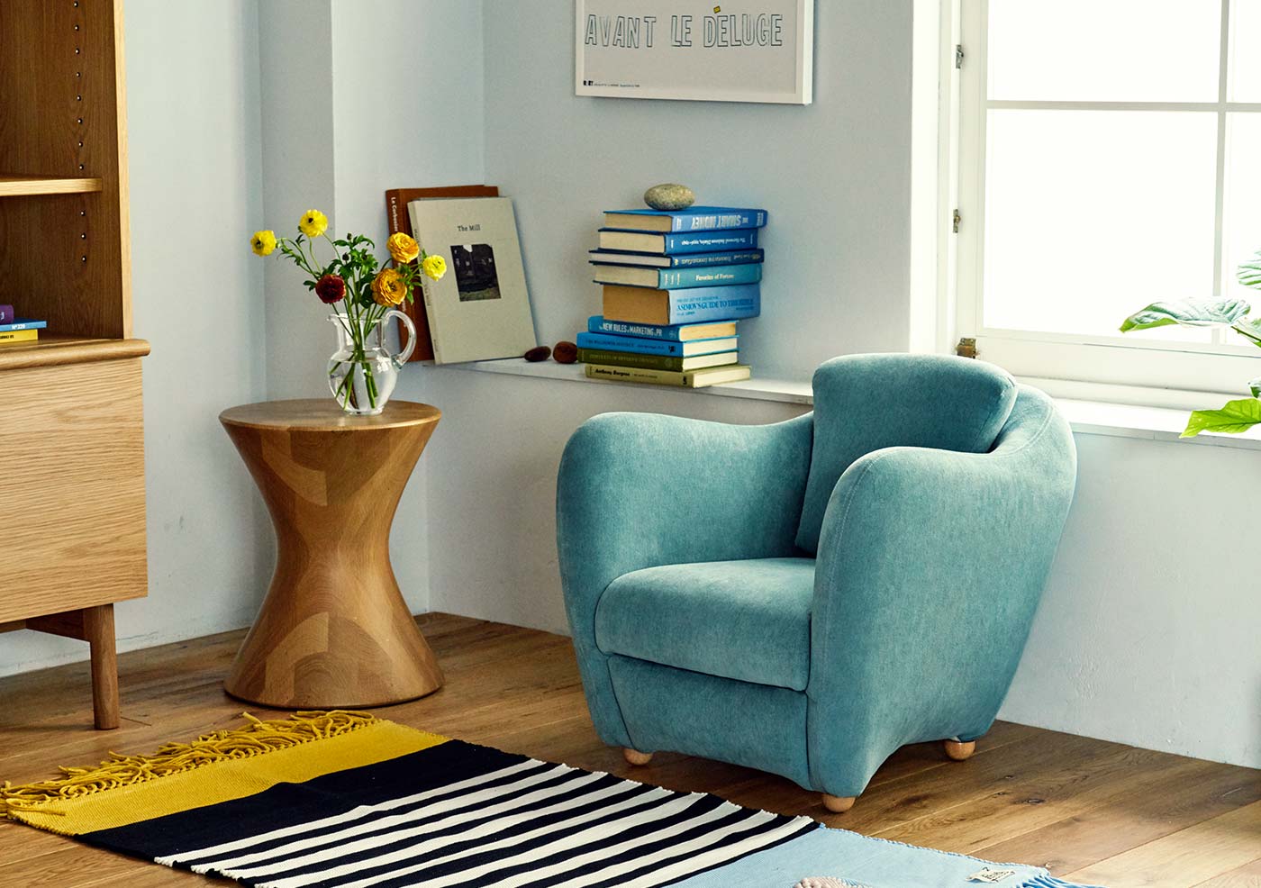 極美品】IDEE ミニミラー アームチェア ソファ クッション付き MINI