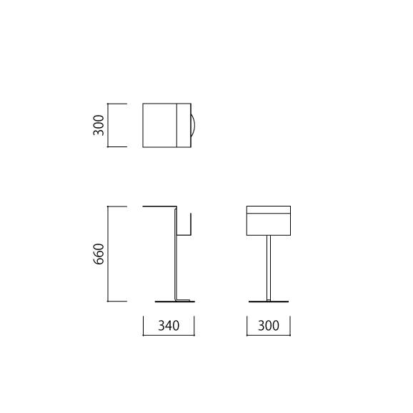 MONO TABLE Black｜サイドテーブル｜IDEE SHOP Online
