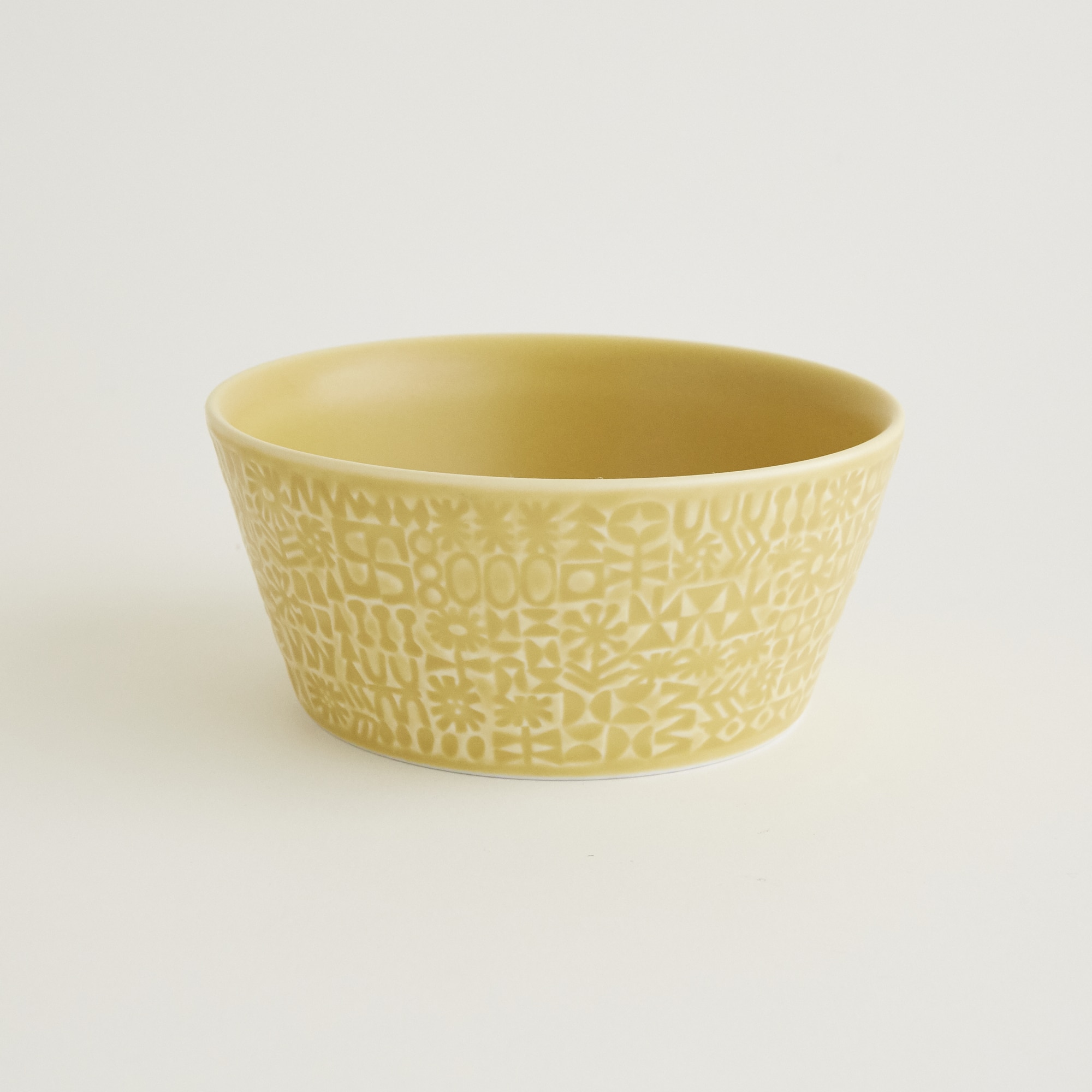 ホフバウワー イエローバードクリスタルガラス ボウル 小鳥