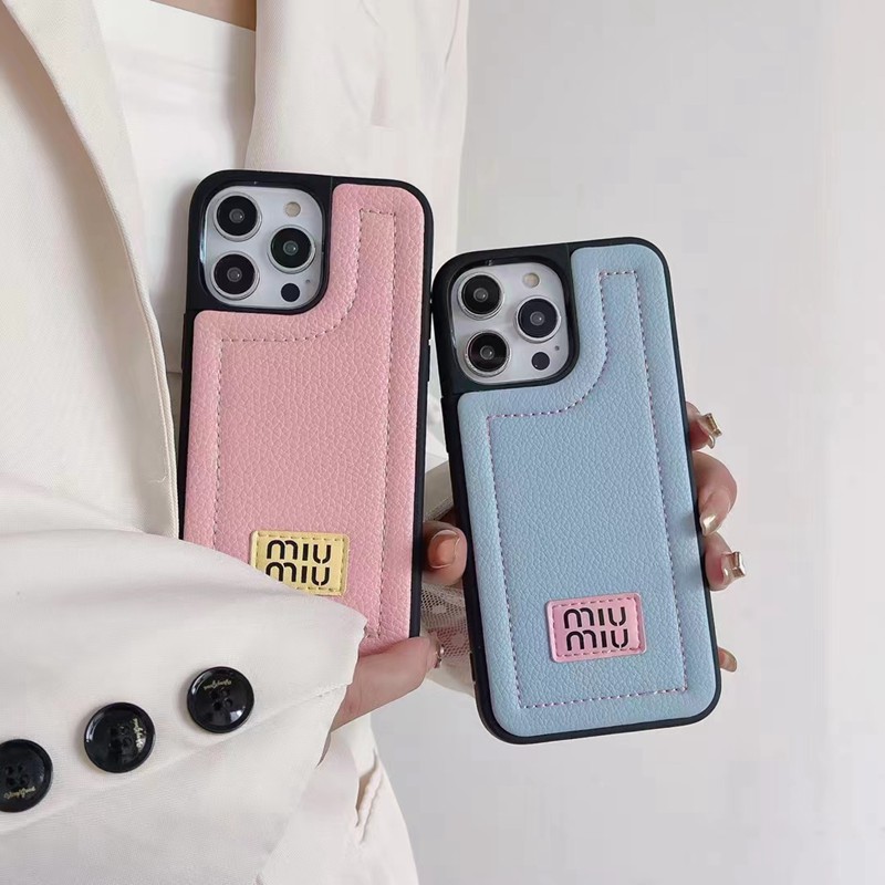 miu miu ピンク レザー iPhoneケース 12mini Miu Miu iPhoneケース 12