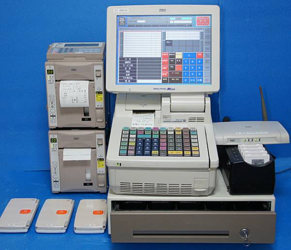 東芝テック 電子レジスター POSレジ QT-100 店舗用品 ② J0754 東芝