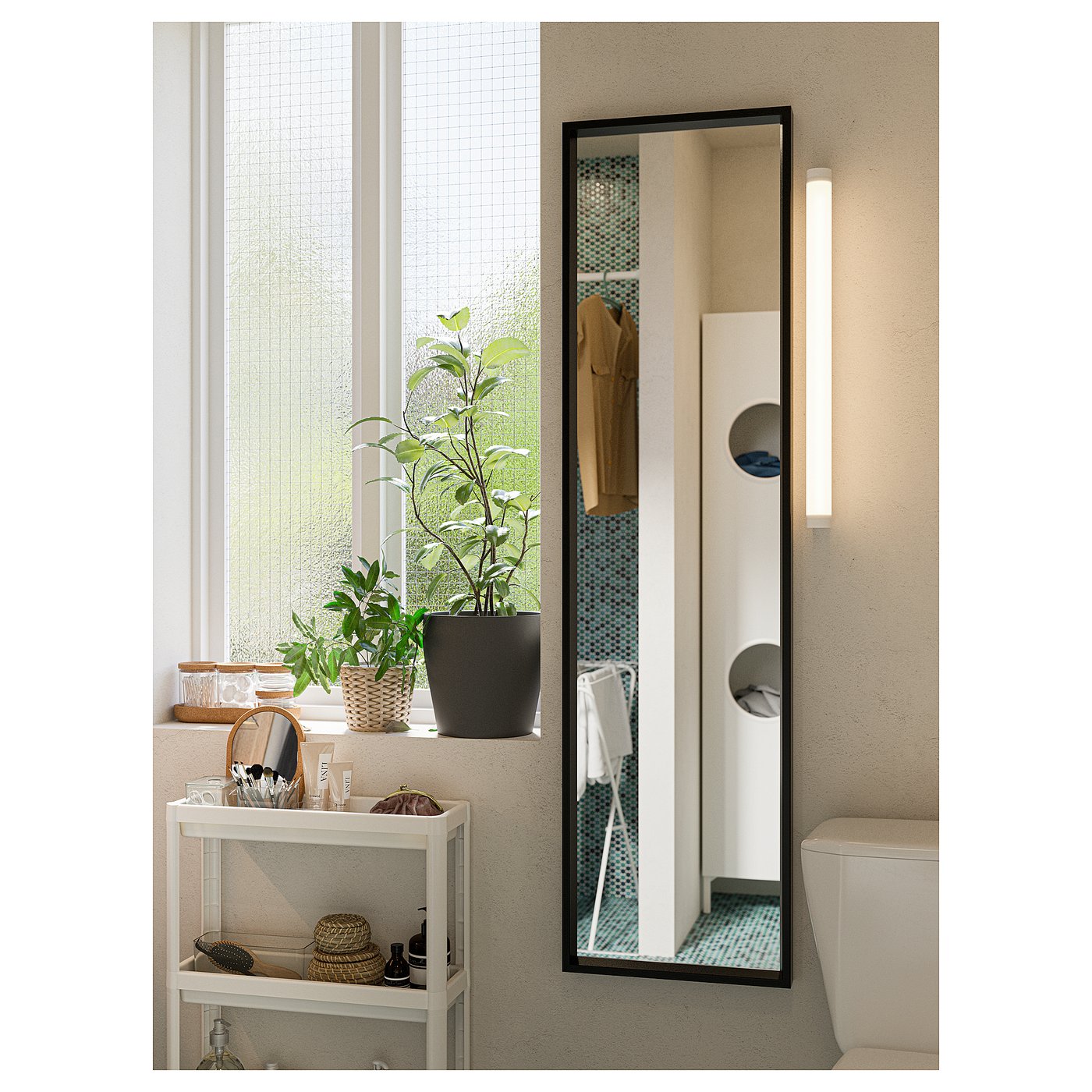 さちあれ【IKEA全身鏡】 HEMNES 大型ミラー 6月末まで さちあれ【IKEA