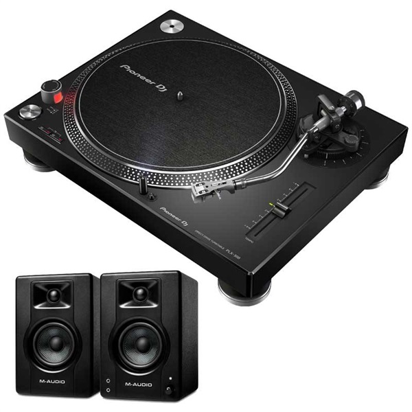 DJターンテーブル セット PAスピーカー付き