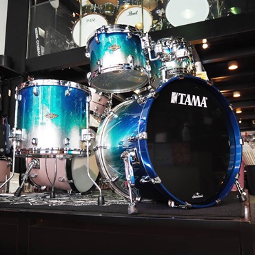 TAMA Starclassic Walnut/Birch 4pc Drum Kit - Molten Blue Ice Fade