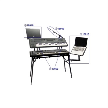 K&M ラップトップホルダー 18815-018-55 18815 Laptop holder | König