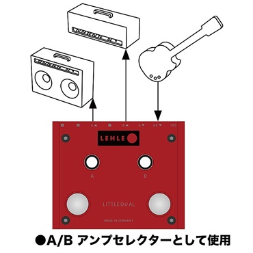 LEHLE LITTLE DUAL II（リール）ABYスイッチャー ｜イケベ楽器店