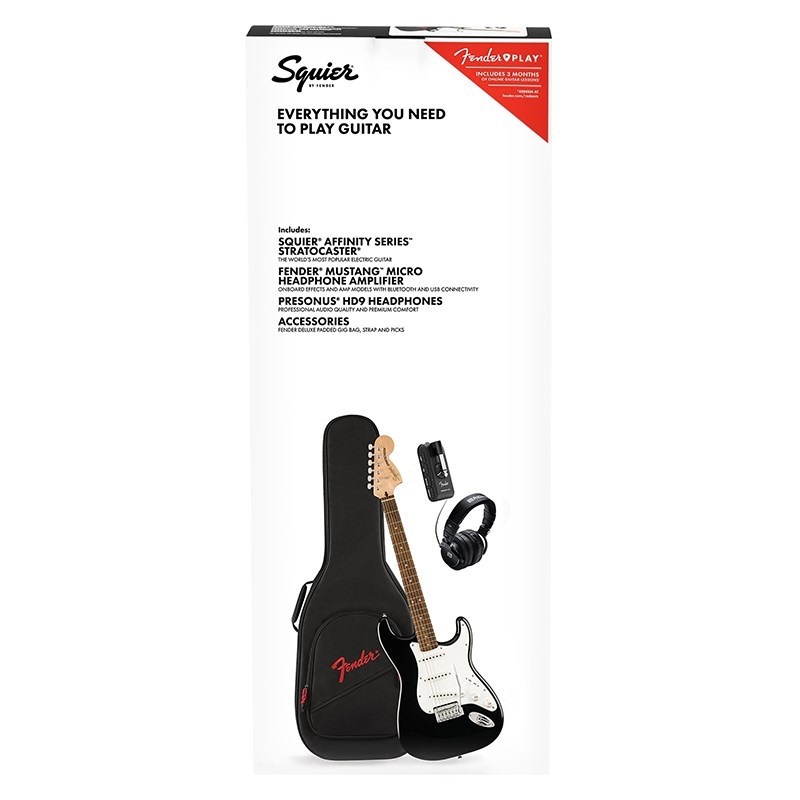 Squier by Fender Affinity Series Stratocaster Mustang Micro Pack
