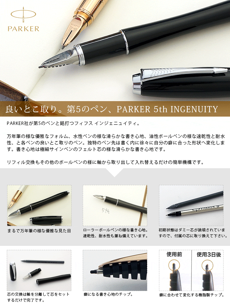 パーカー(PARKER) パーカー5th｜万年筆とボールペンの筆記堂