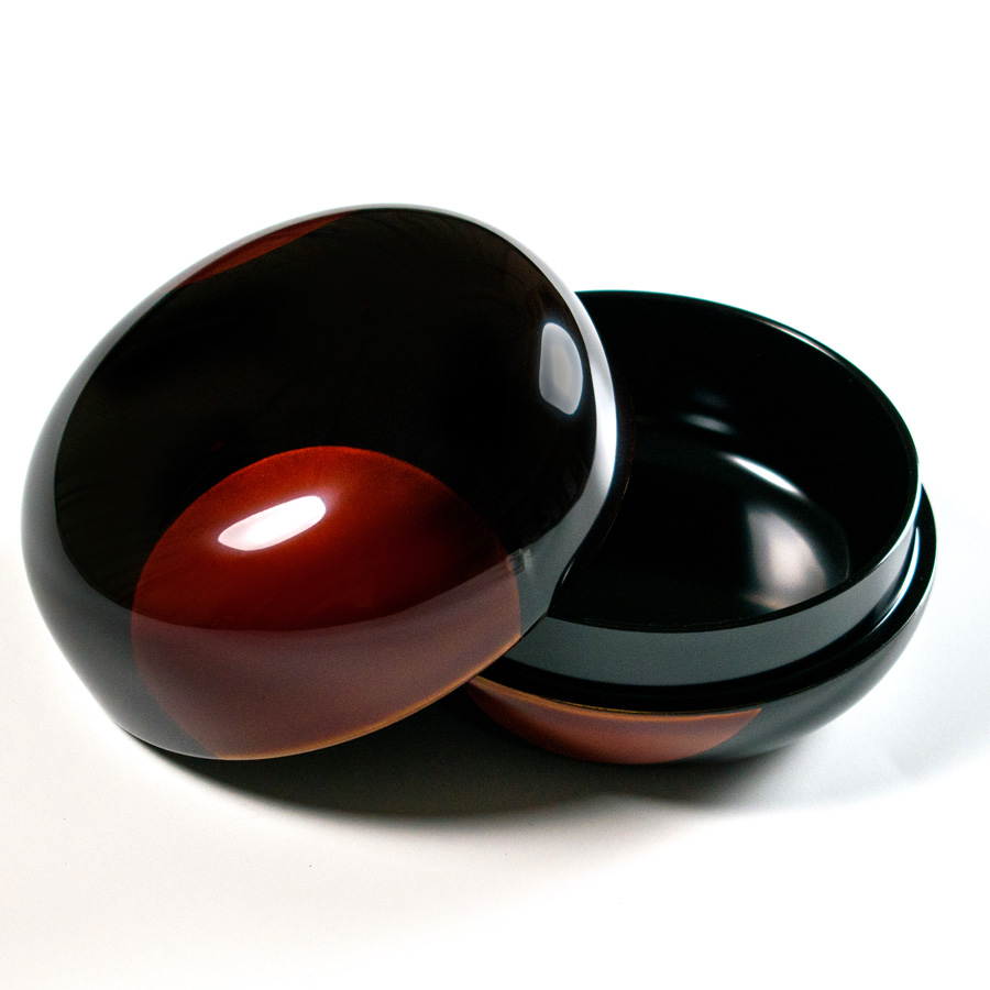 ボンボニエール 日月白檀 漆塗りキャンディーボックス 漆器の井助