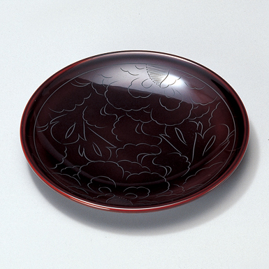 会津塗り 白木屋 ひょうたん型 銘々皿 2枚セット 会津塗り 白木屋