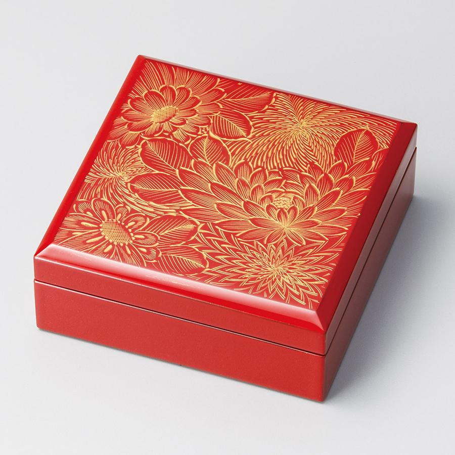 朱塗沈金菊図梅椀5個 [B31666] 朱塗沈金菊図梅椀5個 [B31666] Amazon