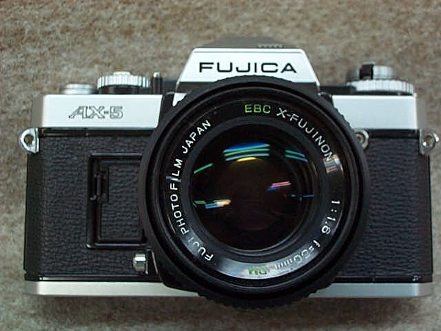 FUJICA AX-5 +Fujinon 50mm f1.6 動作美品 FUJICA AX-5 1:1.6/